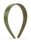 Thick Satin Headband - Green