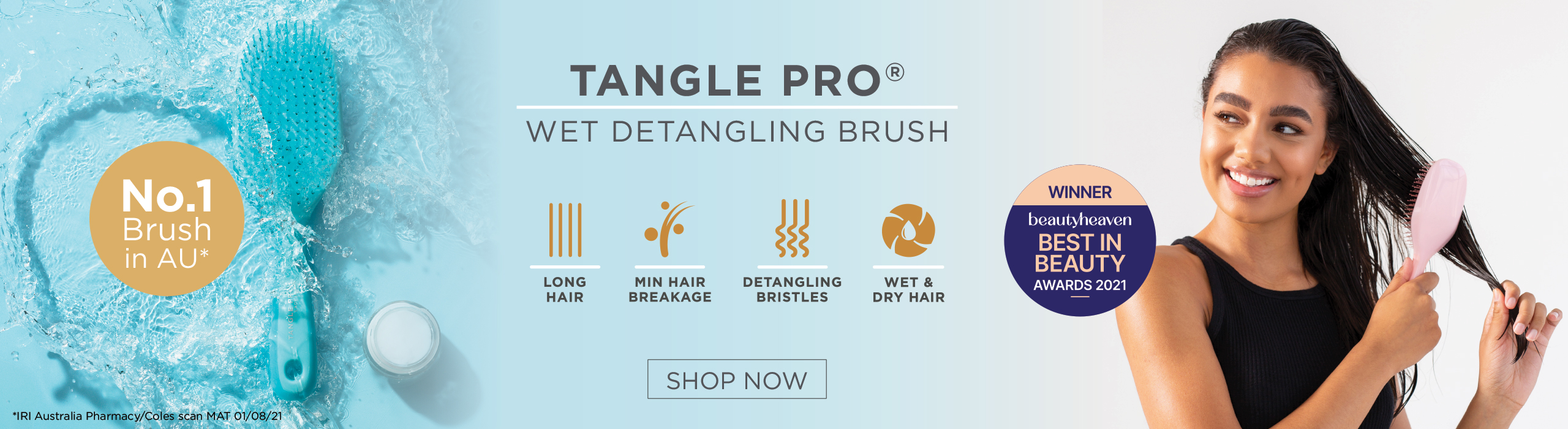 Shop the TanglePro Wet Detangling Brush